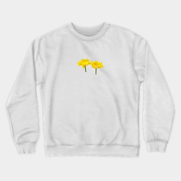 A pair of yellow flowers. No writing Crewneck Sweatshirt by Lively Nature